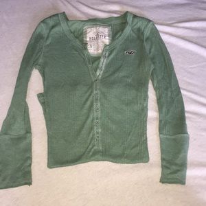 Button up 3/4 sleeve shirt